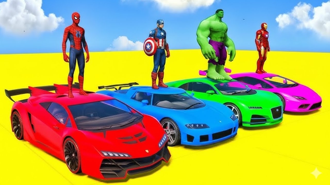 Mega Ramp Car Stunts Racing Gameplay 🚗🔥 Extreme Impossible Jumps & Crashes | Car Games