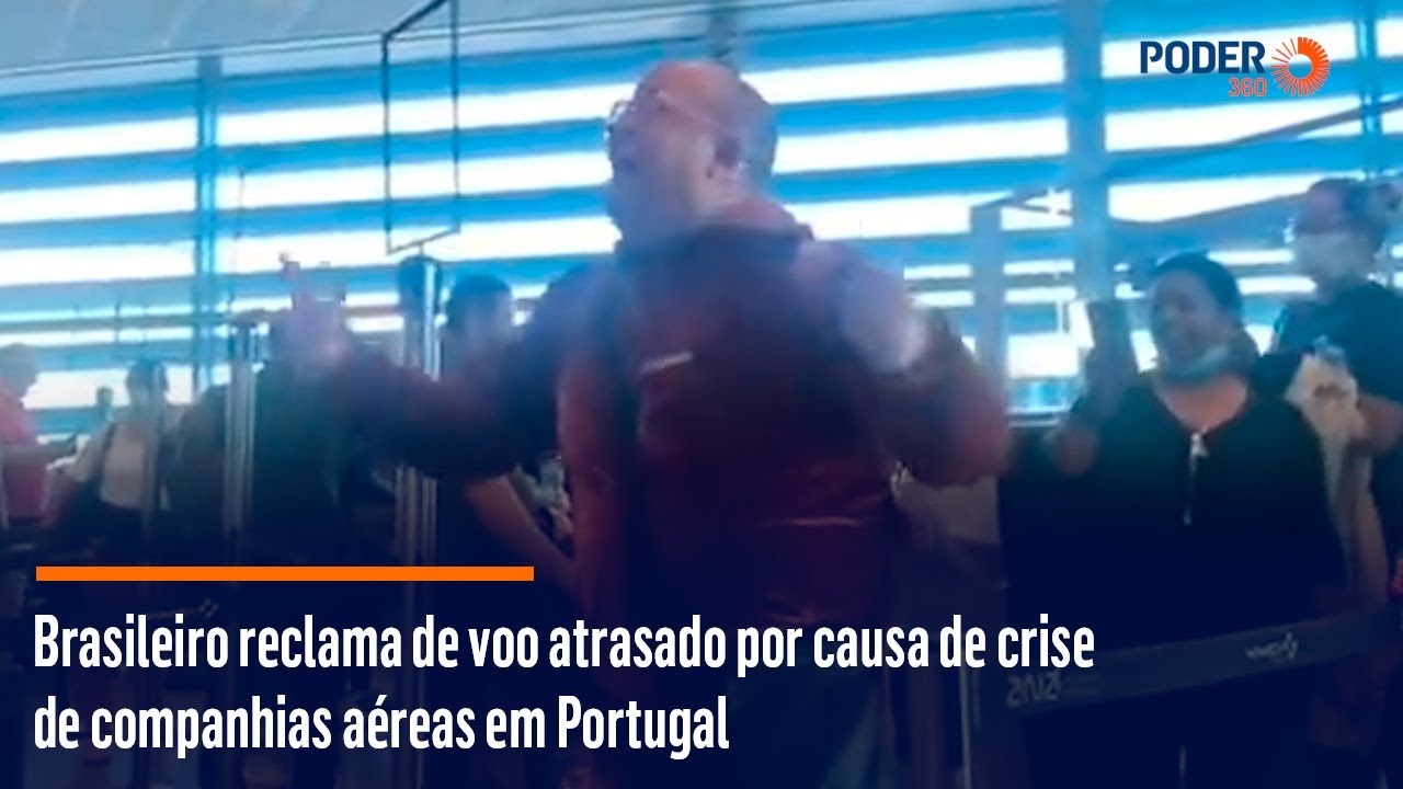 Brasileiro reclama de voo atrasado por causa de crise de companhias aéreas em Portugal