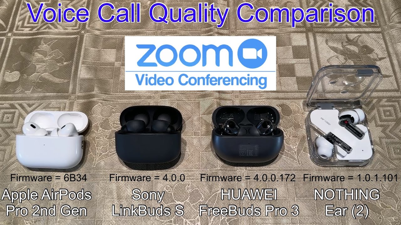 AirPods Pro 2 против LinkBuds S против HUAWEI FreeBuds Pro 3 против NOTHING Ear 2 | Сравнение кач...