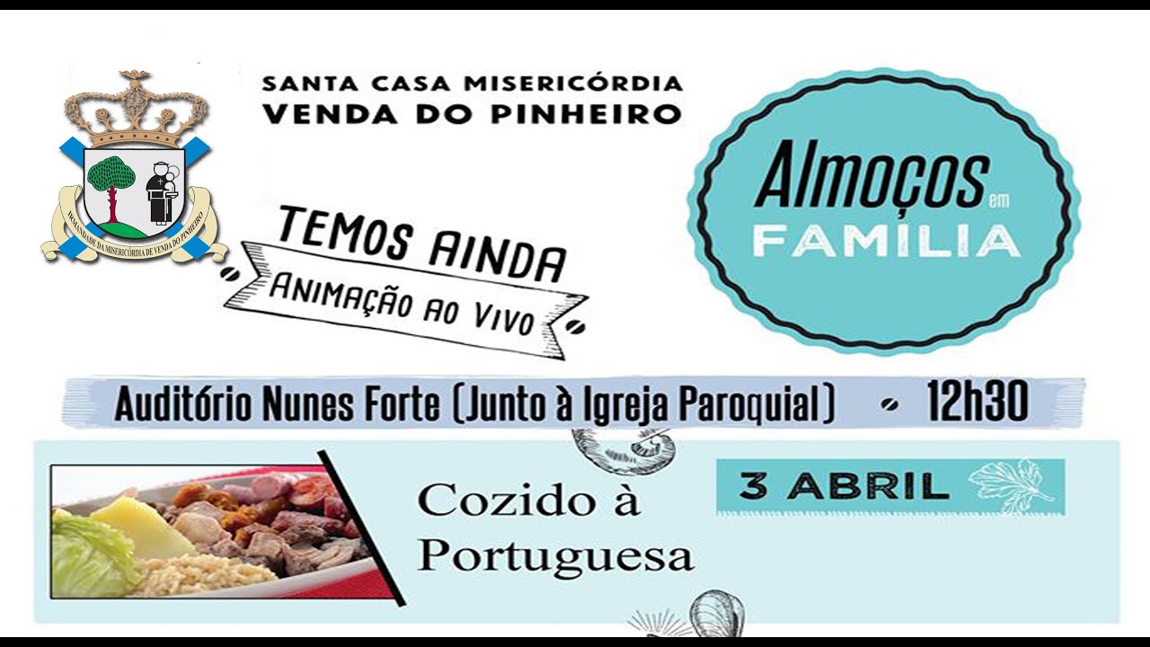 2&ordm; ALMO&Ccedil;O EM FAM&Iacute;LIA DA SCMVP - 3 de Abril de 2016