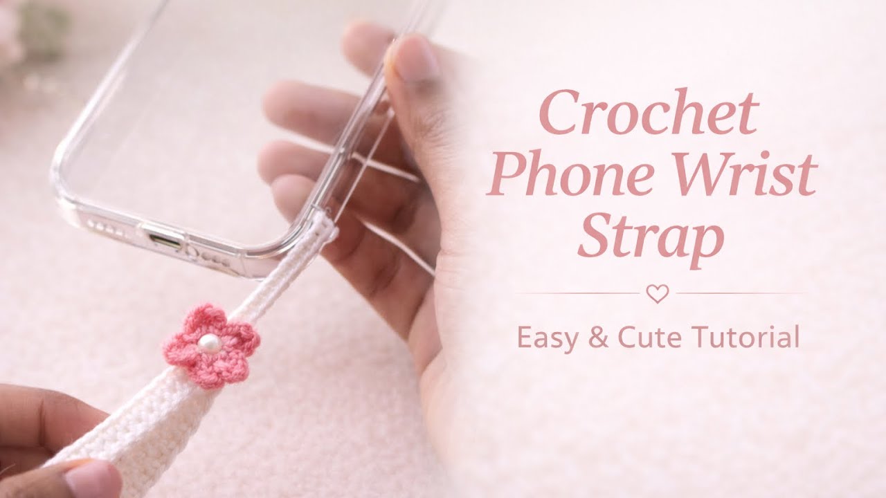 Easiest Crochet Wrist Strap for Mobile phone 