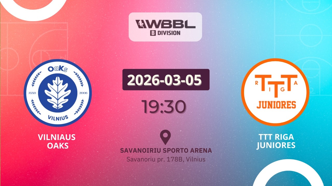 WBBL Division B: Vilnius Oaks v TTT Juniores