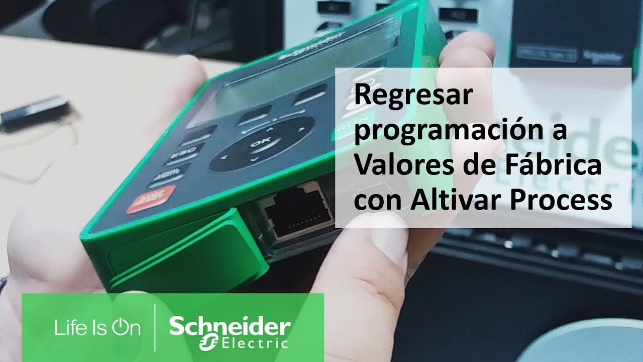 Ajustes de Fabrica, Guardar y Restaurar Backups con Altivar Process