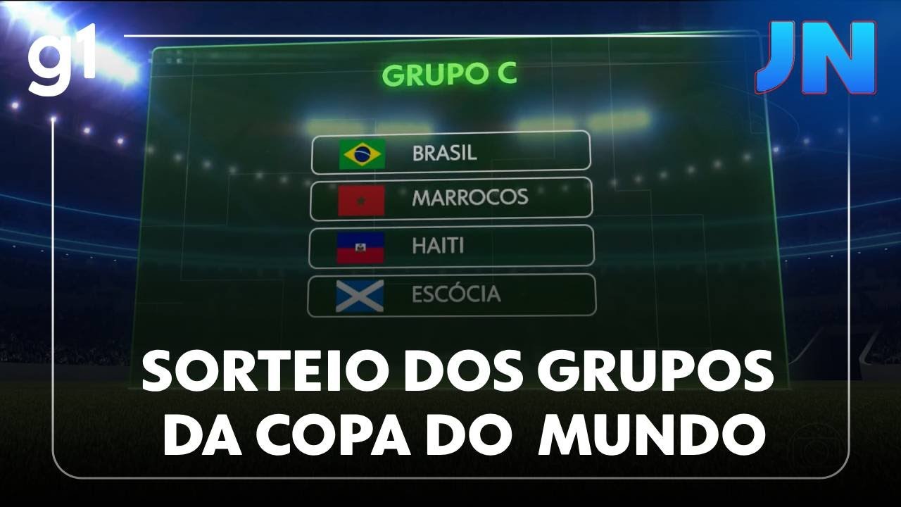 Jornal Nacional: veja como foi o sorteio dos grupos da Copa do Mundo de 2026
