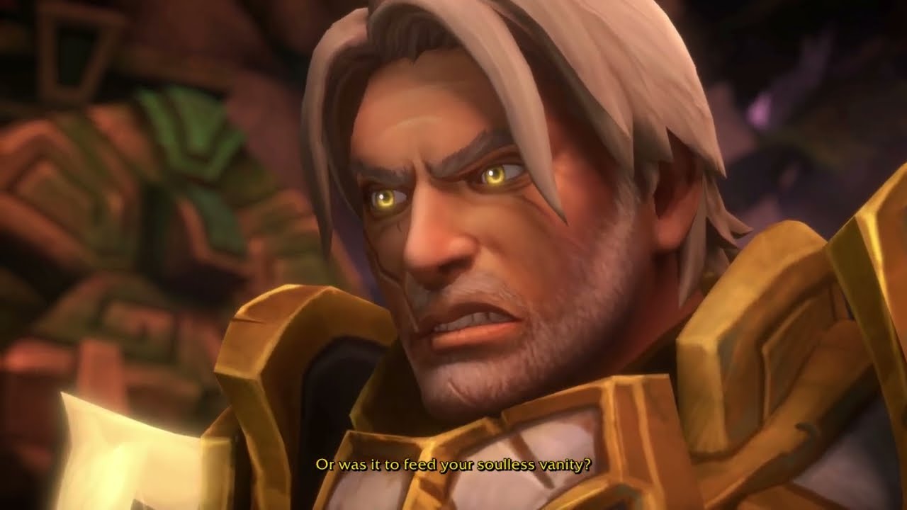 Turalyon almost kills his son Arator (World of Warcraft: Midnight)