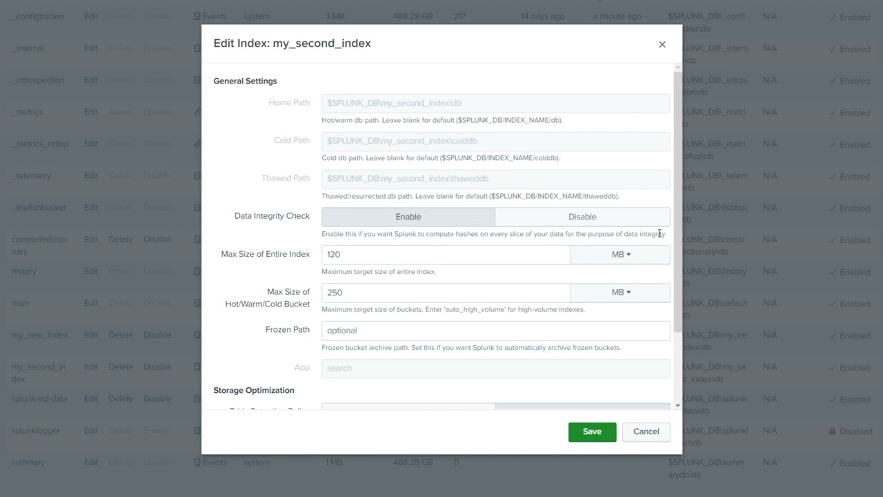 SPLUNK  - How to Create an Index