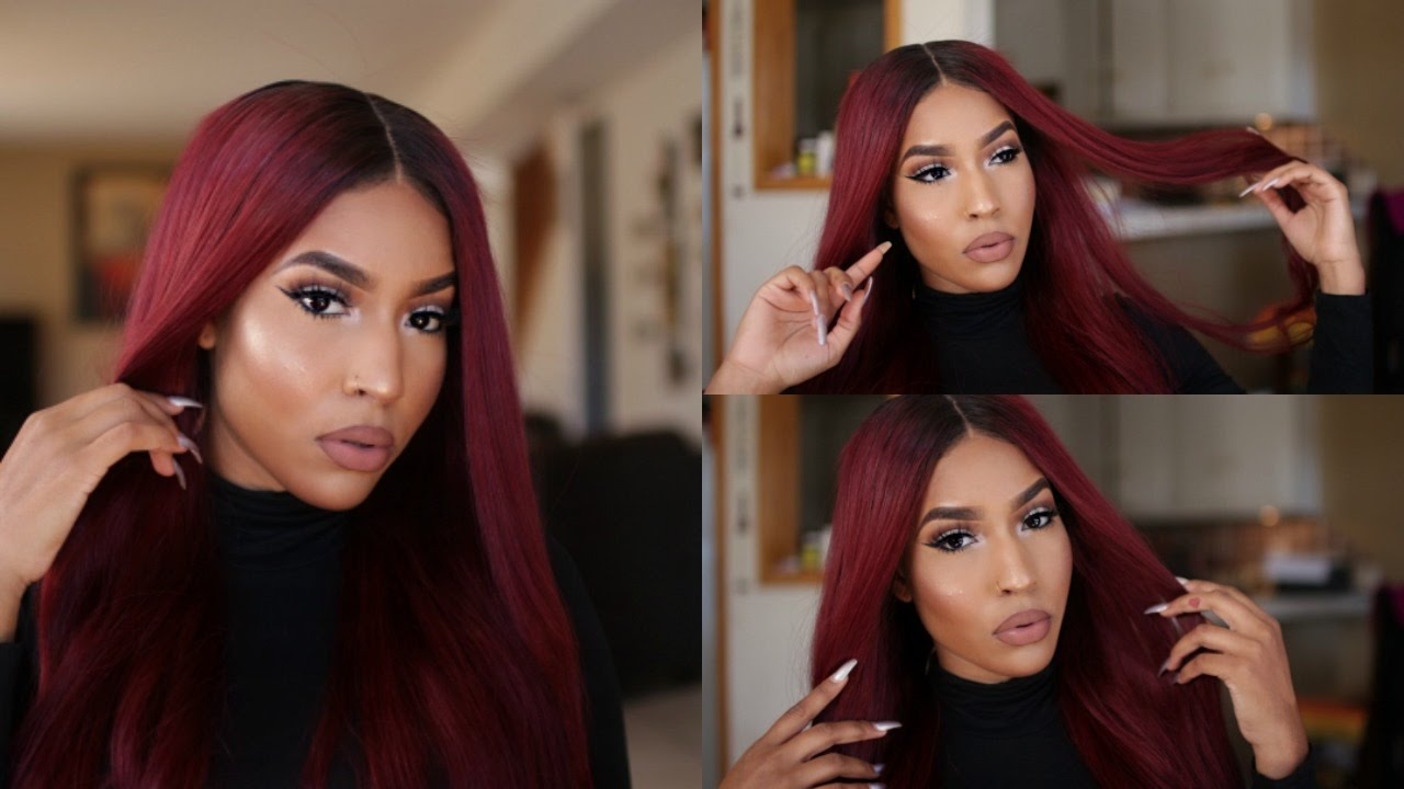 How To: Style full lace wig without GLUE! FT DivasWigs + Duvolle Flat Iron
