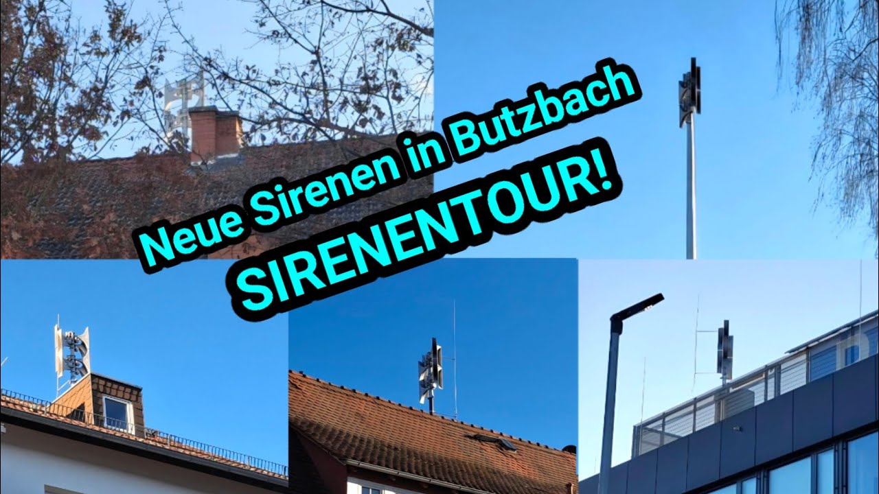 Sirenentour in Butzbach | 5x Neue Hörmann ECI-DT 1200 Elektronische Sirenen in Butzbach 😲 😲 