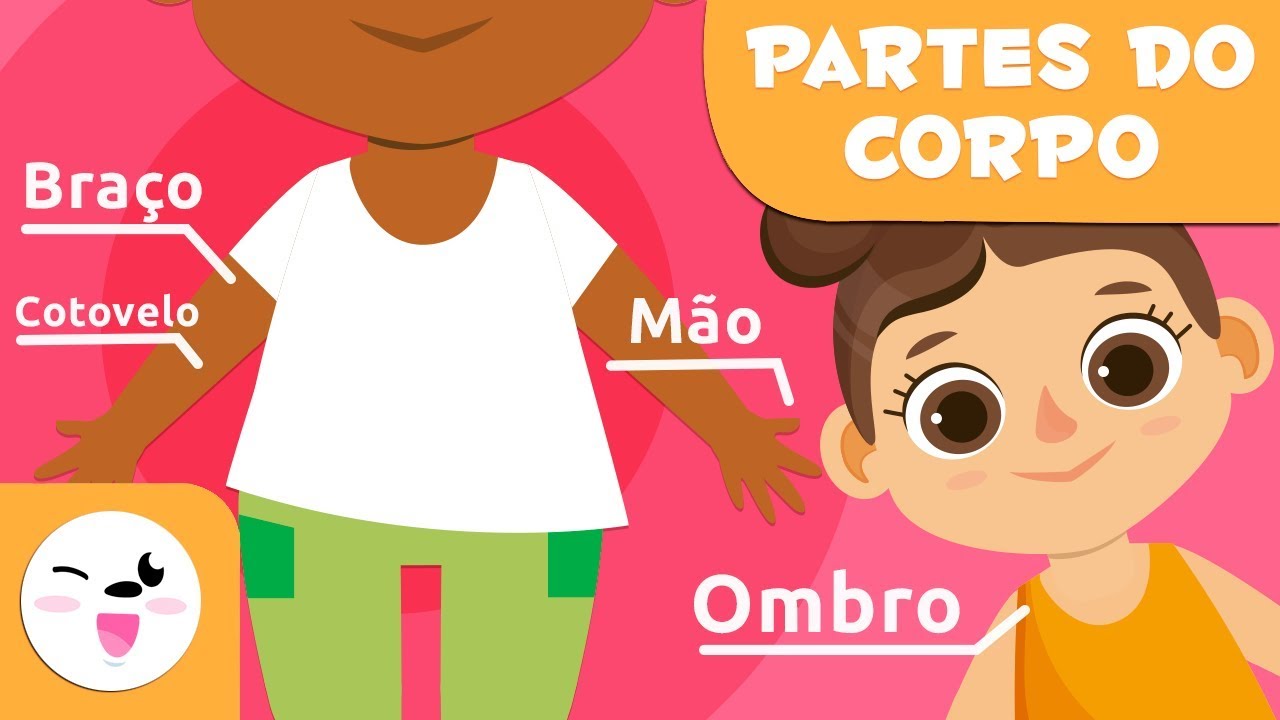 Partes do corpo - Tronco - Vocabulário para crianças