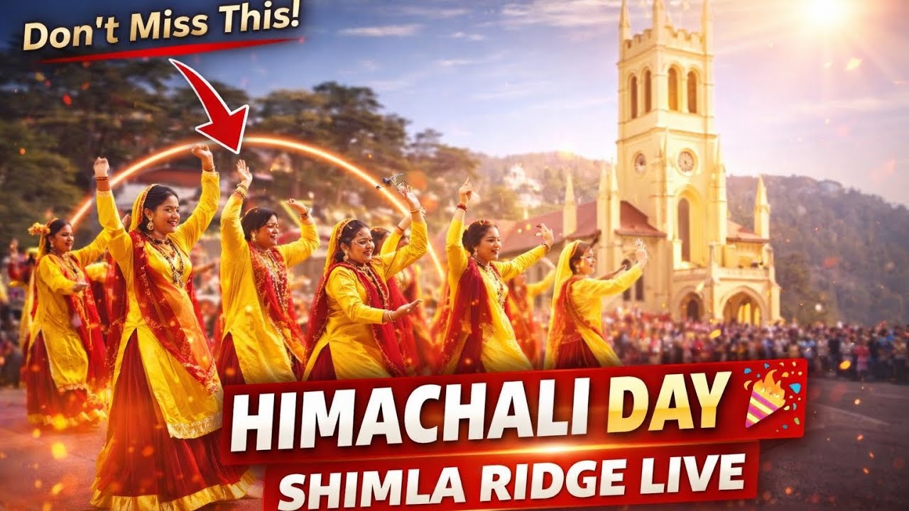 Grand Himachali Day | Shimla Ridge Live Dance & Culture | #shimla #pahadi #himachalpradesh