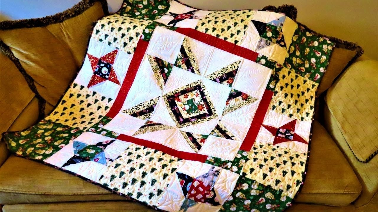2HRS🎁EASIEST SCRAPPY CHRISTMAS QUILT, CHRISTMAS GIFT ALONG 4🎁🎄🎄PATTERN link below #quilting