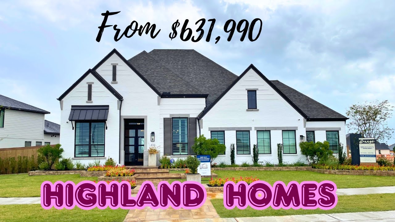 Highland Homes Plan 216 Tour | 1-Story Luxury Model in The Grange Katy TX | 3–4 Bed New Construction