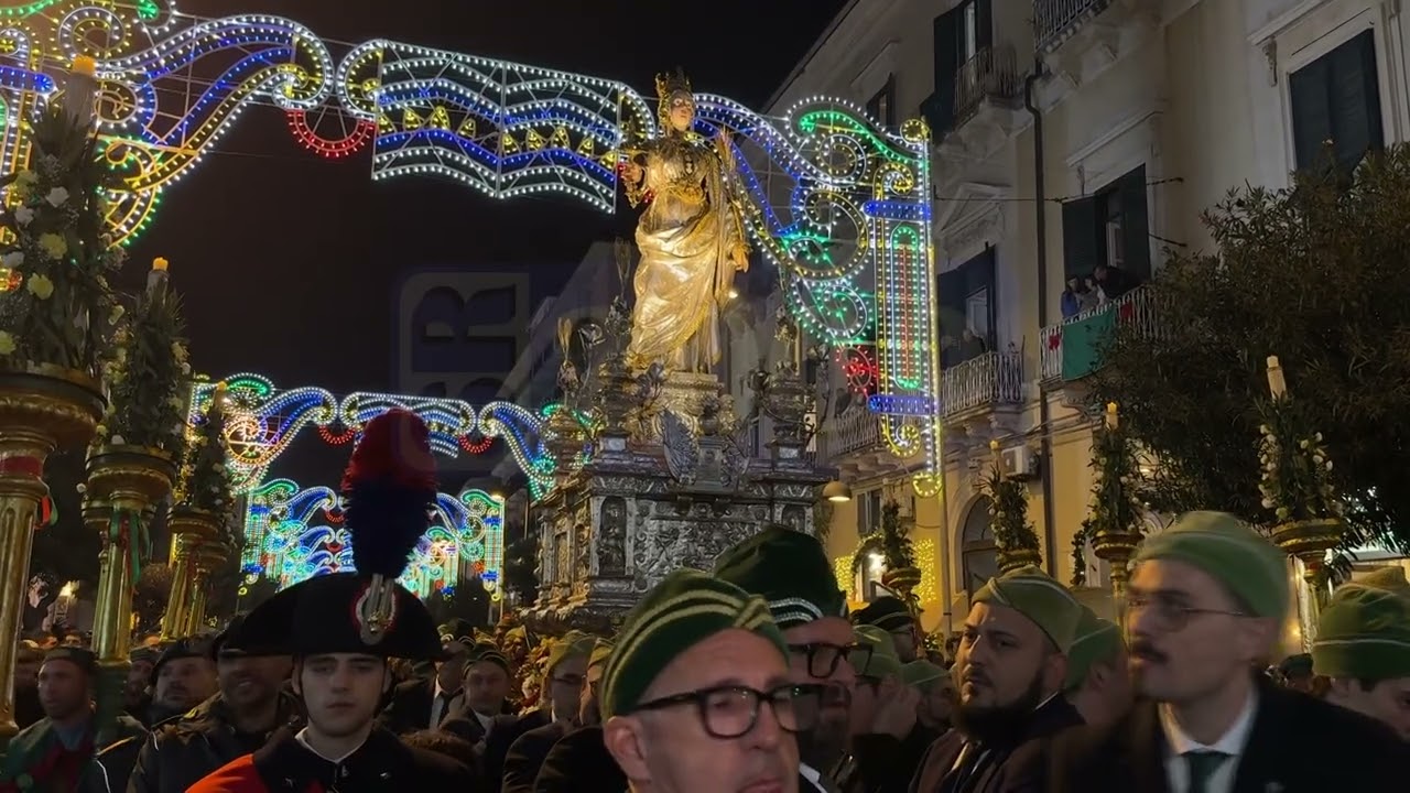 Siracusa. Festa di Santa Lucia 2025. Sintesi della processione del 13 dicembre