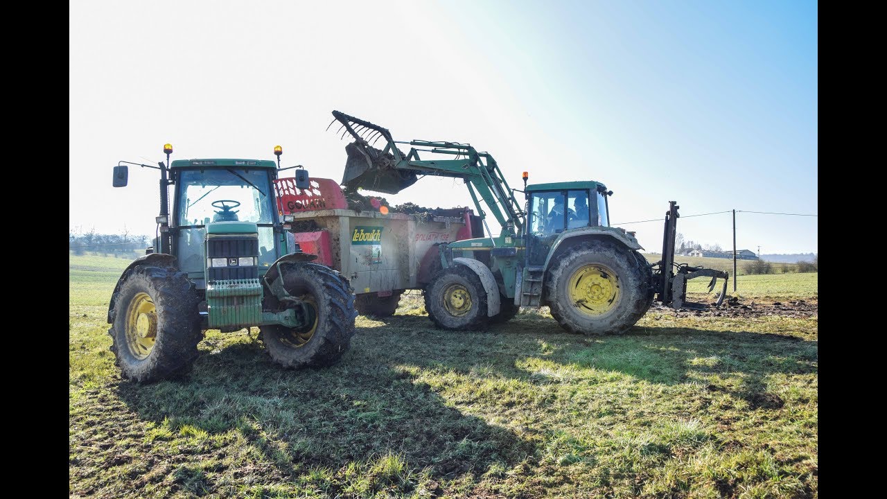 Epandage de fumier 2018 | John Deere 6900 | Leboulch Goliath 132