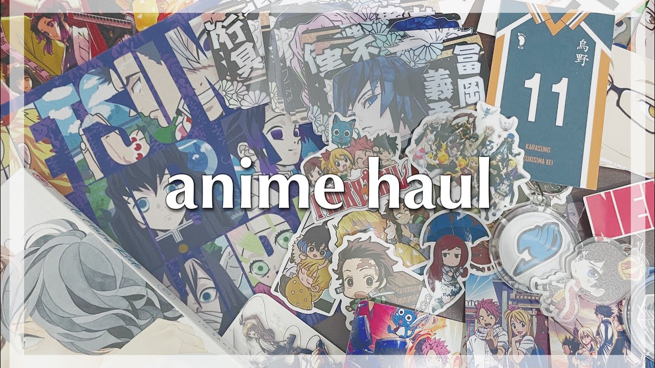 📦 anime merch haul (shopee / unofficial merch) &mdash; haikyuu, demon slayer, aot, fairytail
