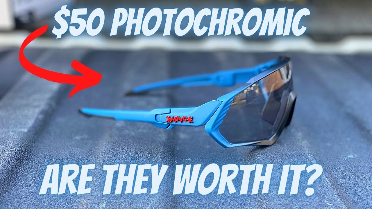 $50 PHOTOCHROMIC CYCLING GLASSES?!? (ARE KAPVOE GLASSES WORTH THE MONEY?) OAKLEY COMPARED 100%