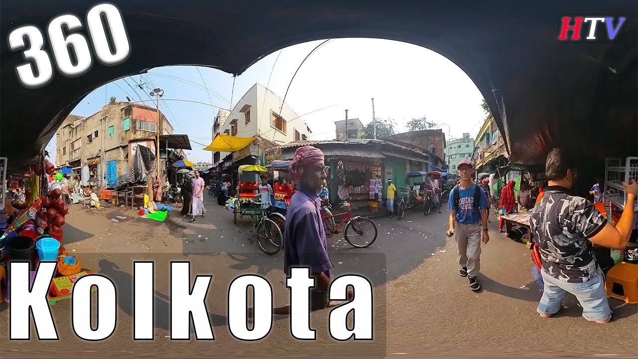 360VR  Kolkota,India-Afternoon Christmas Day Walk
