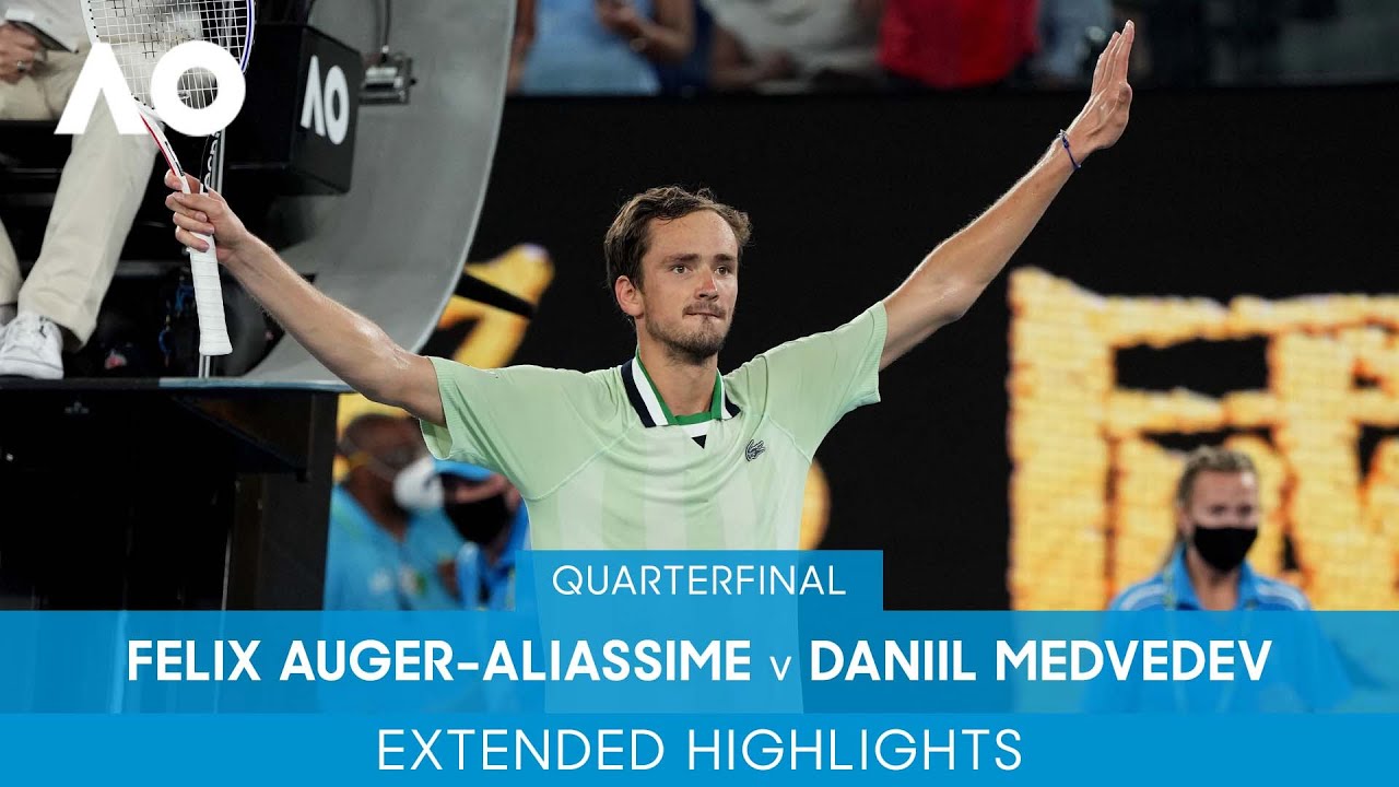 Felix Auger-Aliassime v Daniil Medvedev Extended Highlights (QF) | Australian Open 2022