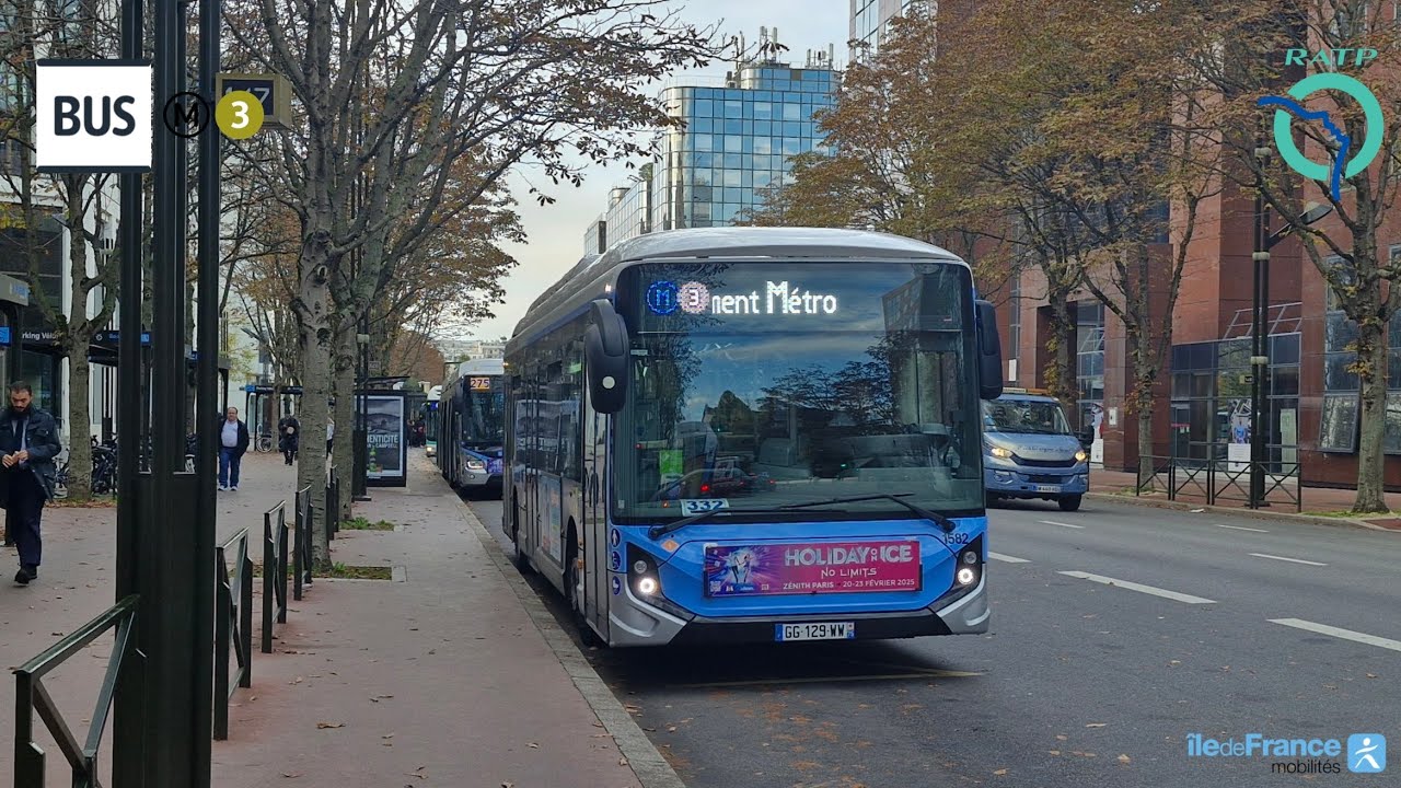 [Bus de remplacement Métro 3] GX337 ELEC IDFM n°1435 – Pont de Levallois – Bécon à Europe #ratp