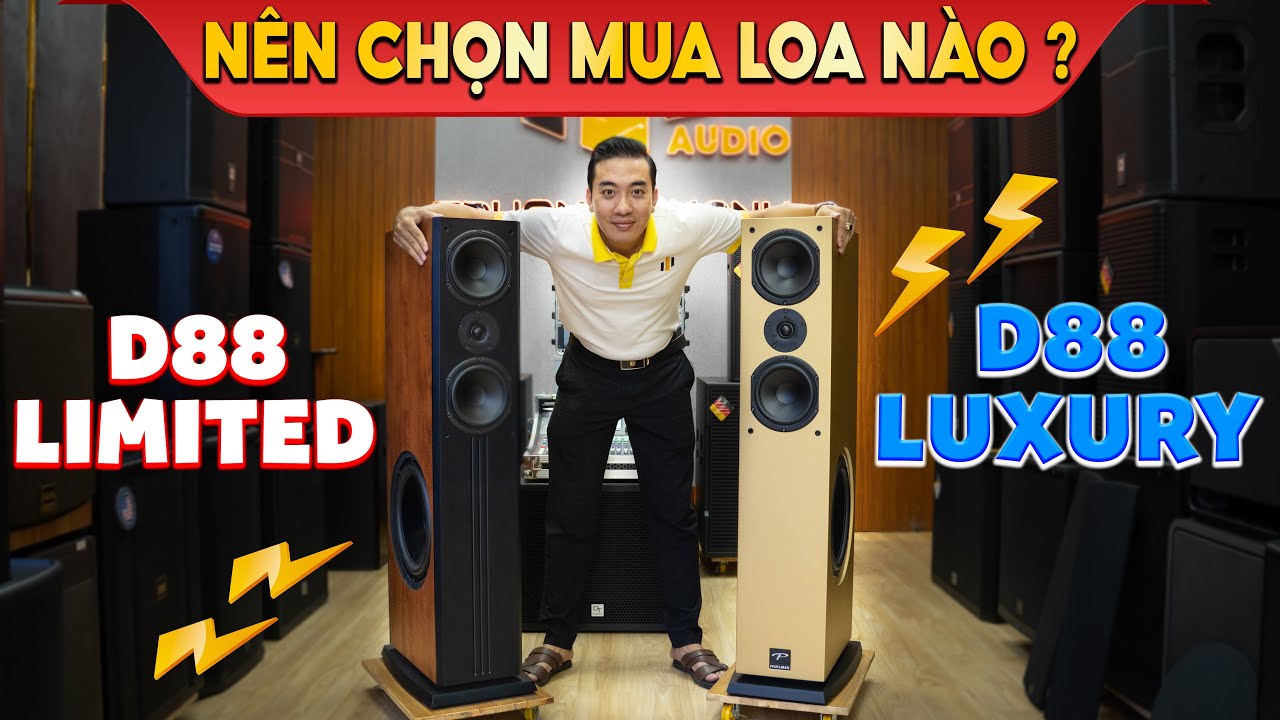 Nên Chọn Mua Loa Nào? So Sánh Thực Tế 2 Mẫu Loa Cây Paramax D88 Limited với D88 Luxury Có Gì Đặc Sắc