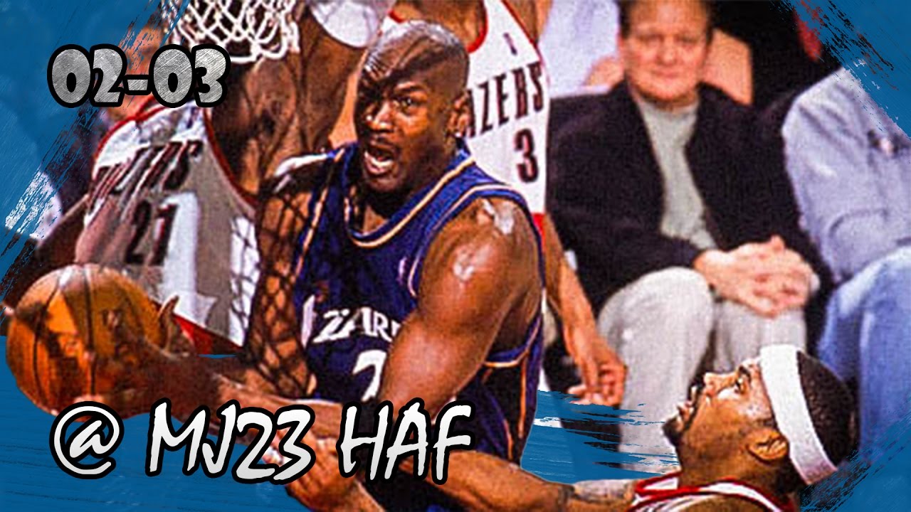 Michael Jordan Highlights vs Trail Blazers (2003.03.25) - 25pts, Last Game in Rose Garden!