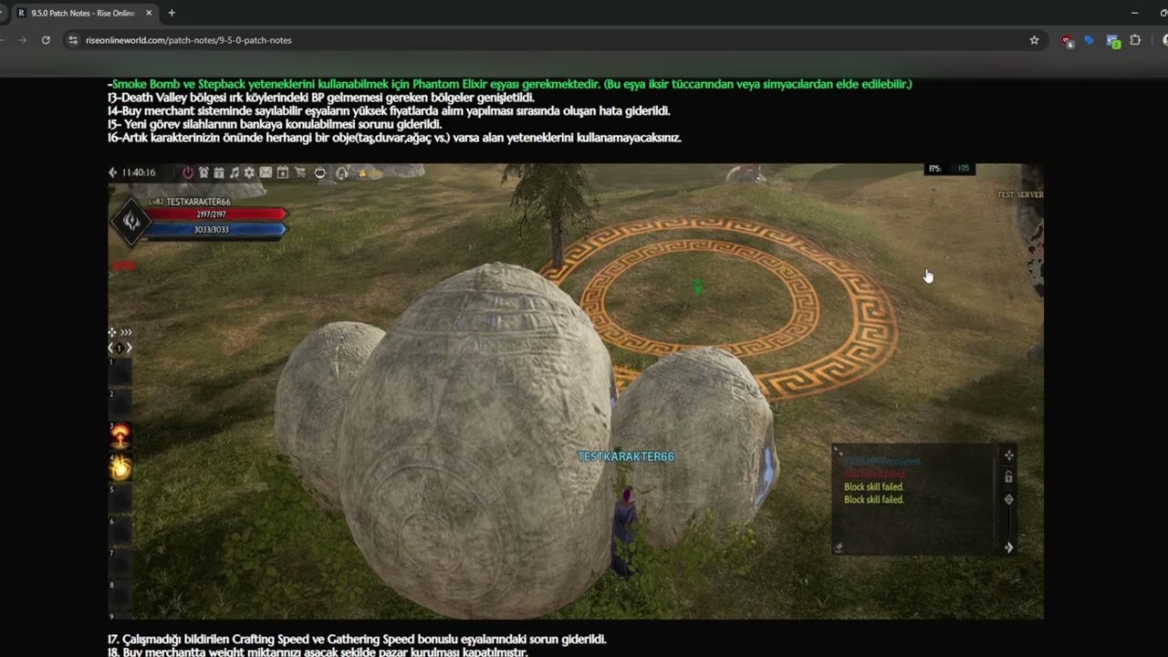 Rise Online Güncelleme Notları 9.5.0 Yaması 21.08.2024 (Ağır Eleştiri İçerir)