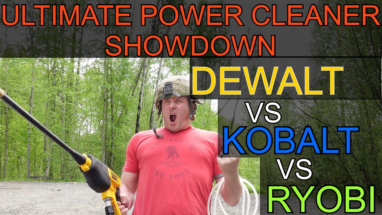 BEST CORDLESS PRESSURE WASHER: DEWALT VS KOBALT VS RYOBI