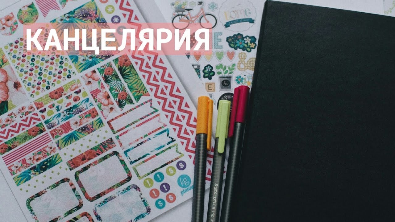 Ежедневник//Чем я пользуюсь для оформления?//Канцелярия