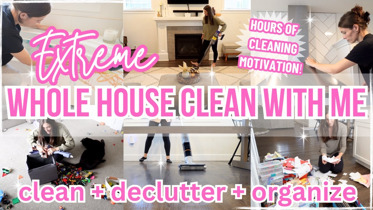 EXTREME WHOLE HOUSE CLEANING MARATHON! AFTER CHRISTMAS CLEAN DECLUTTER ORGANIZE! CLEAN WITH ME 2024!