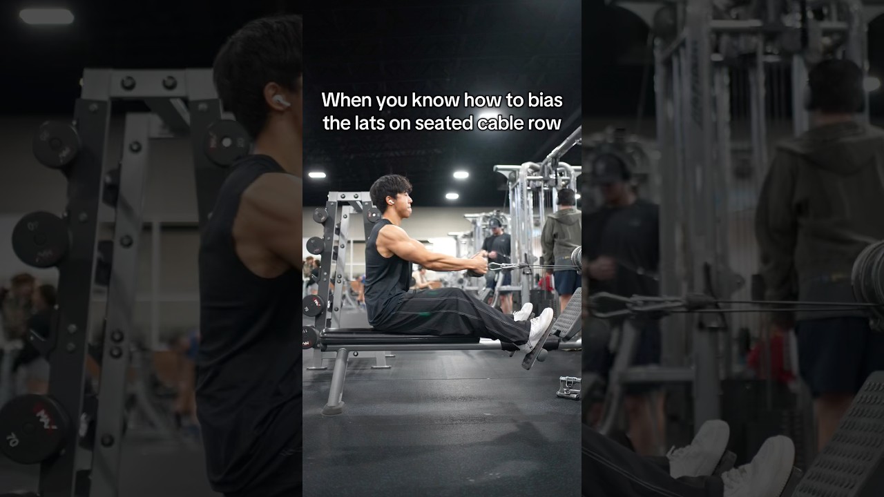 When you Know How to Train the Lats on Seated Cable Row