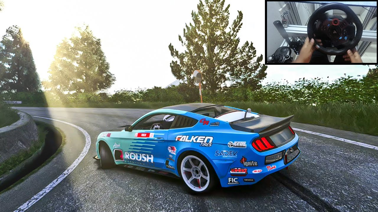 900hp Ford Mustang Touge Drifting l Assetto Corsa (Logitech G29 - Steering Wheel Gameplay)