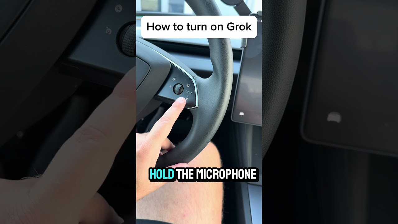 Как включить Grok &bull; #tesla #grok #AI