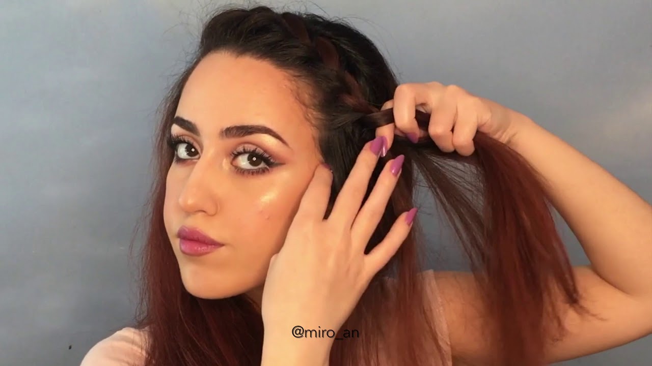 SIMPLE SIDE BRAID HAIRSTYLE |  ضفيرة/جدولة جانبية بسيطة