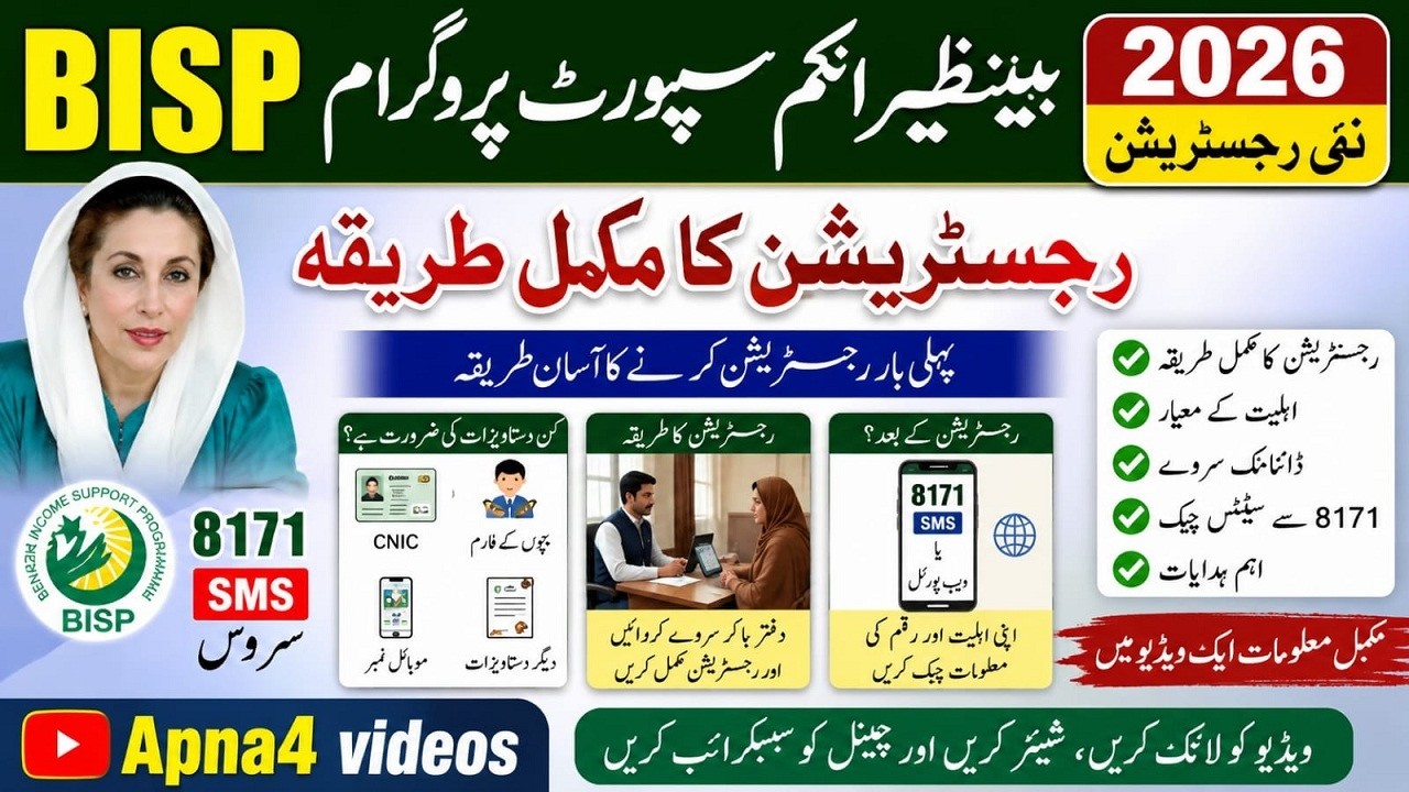 BISP New Registration 2026 | Complete Registration Process Step by Step | 8171 Dynamic Survey Guide