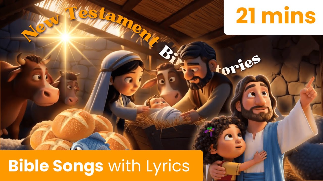 New Testament Compilation PART 1 (With Lyrics) | Bible Songs for Kids | Christian Nursery Rhymes ✨🎶