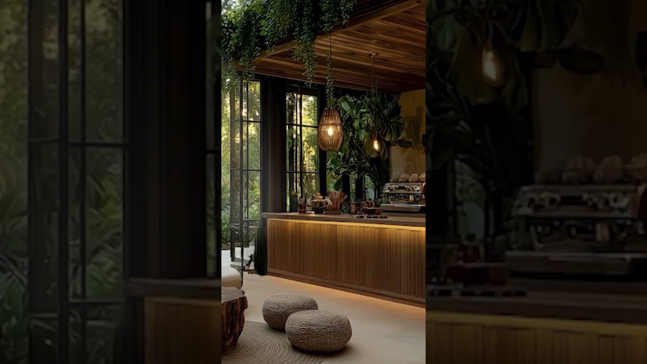 Forest View Jazz Living Room | Quiet Jazz Music & Nature Therapy for Concentration & Study