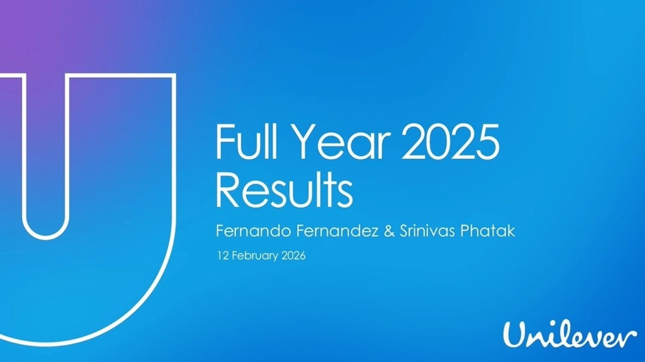 Q4 and full-year 2025 results webcast and Q&A audio described | Unilever
