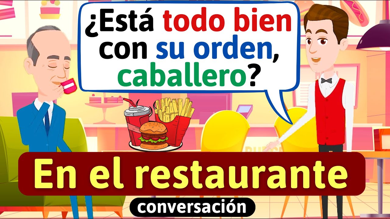 En el restaurante | Conversación en español | Diálogos cotidianos | Aprende español