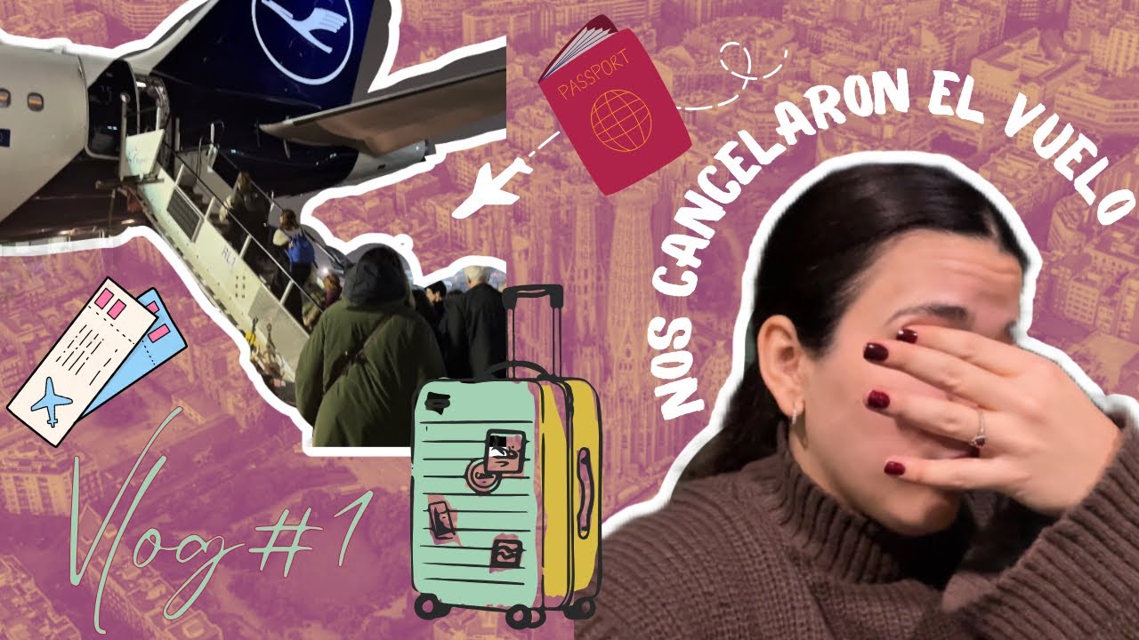 Nos cancelaron el vuelo a Barcelona 🇪🇸.Lo perdimos todo 😔Vlog1 #barcelona #travel #cubanaenalemania 