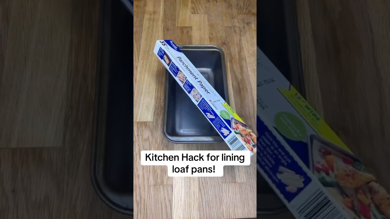 Kitchen Hack: Parchment Vs Loaf pan! #baking #parchmentpaper #lifehacks