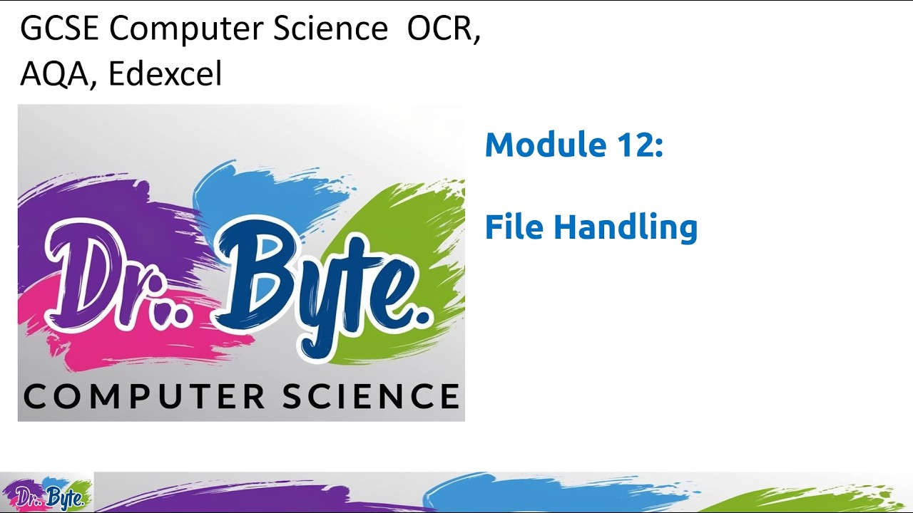 GCSE Computer Science Paper 2 Programming | File Handling in Pseudocode (OCR J277 / AQA 8525)
