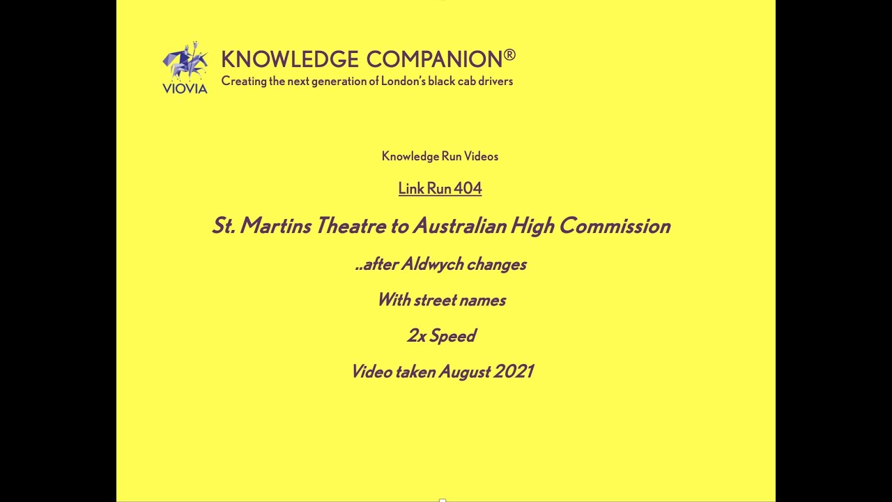 New Aldwych layout changes link runs. St Martins Theatre to Australian High Commission.