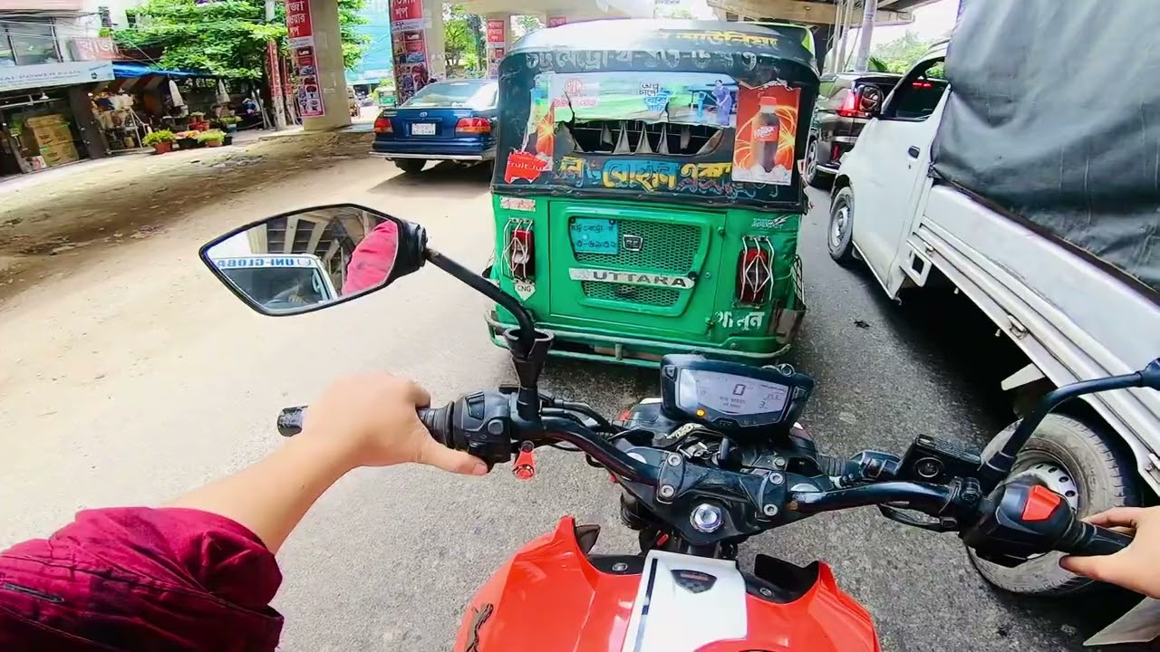 Street View of Chattogram 2No Gate To GEC Moor || BAWA School || Wasa Moor || Road View with Bike 