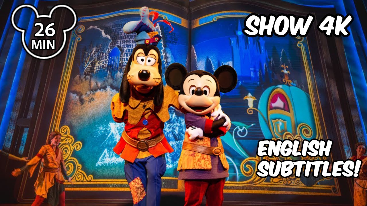 [4K] 📖🎉 MICKEY AND THE WONDROUS BOOK Disney's Storybook Theatre 🐭🤩 | 迪士尼魔法書房 | Hong Kong Disneyland