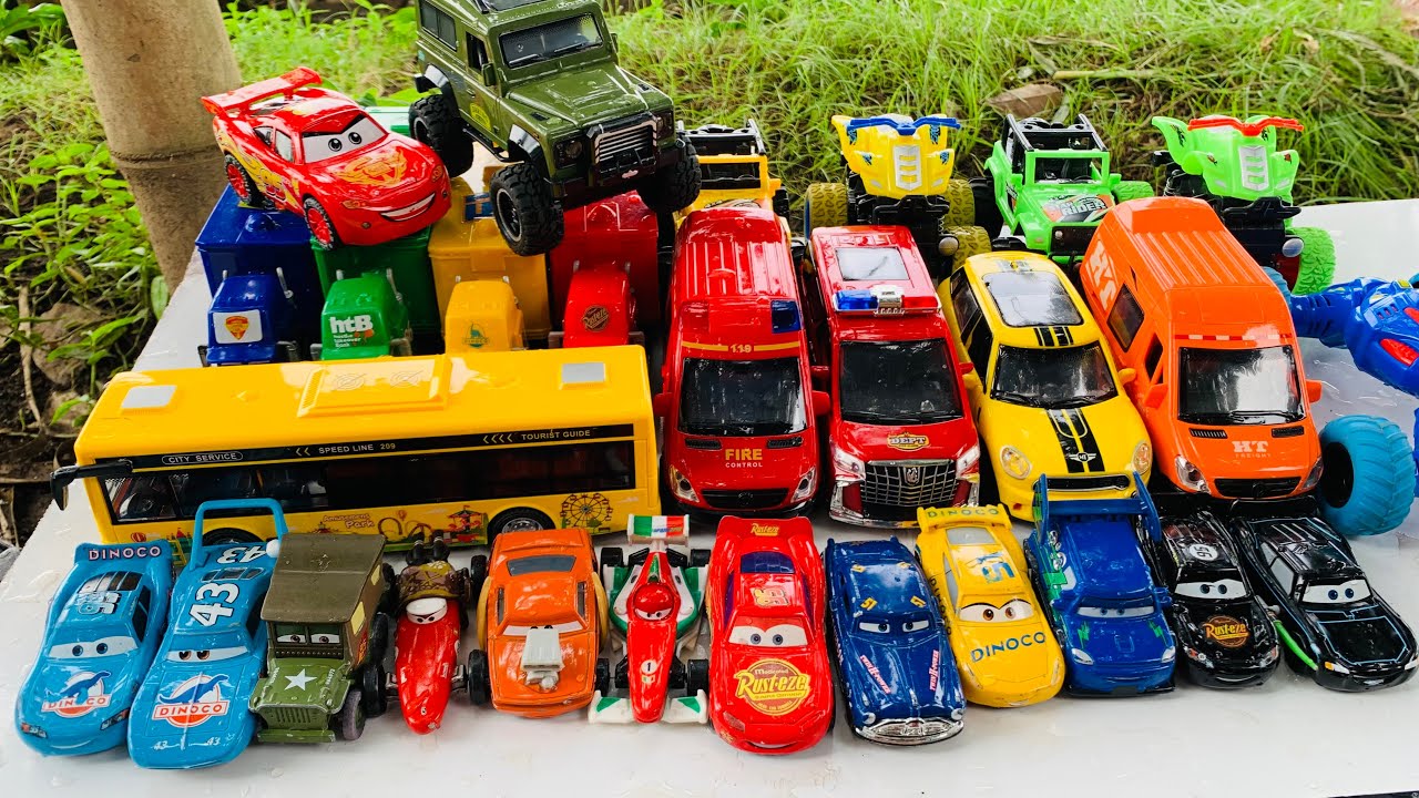 Mobil Mobilan Diecast Lighting McQueen, of roading, Trial Moto ATV, Mobil speed ASMR 