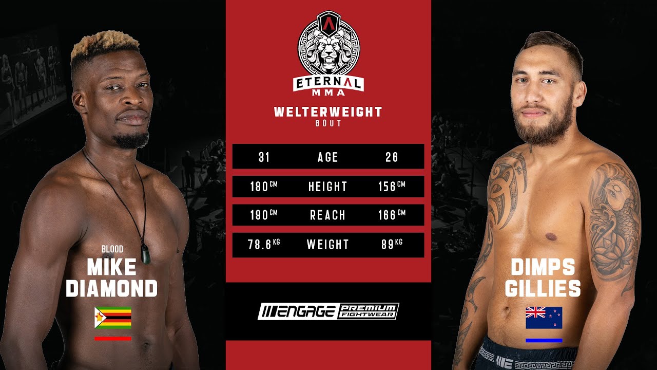 Eternal MMA 50 - Blood Diamond VS Dimps Gillies - MMA Fight Video