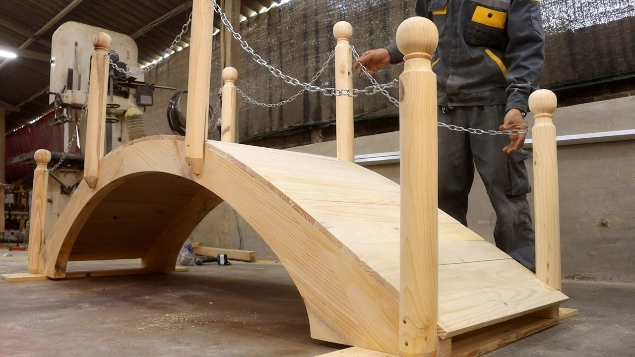 Amazing Woodworking Techniques // Ideas to Rebuild 1 Strange Solid Bridge That Amazes You