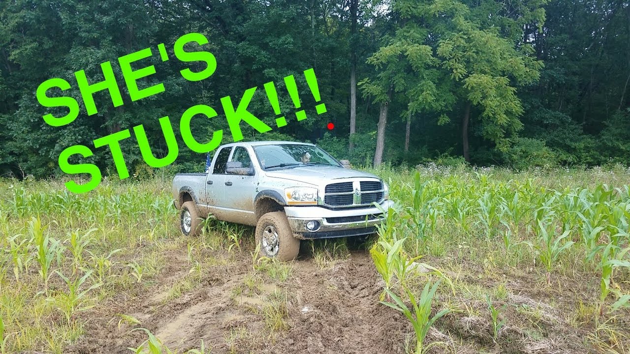 NASTY 2ND GEN CUMMINS RESCUES 3RD GEN CUMMINS FROM THE MUD!!!