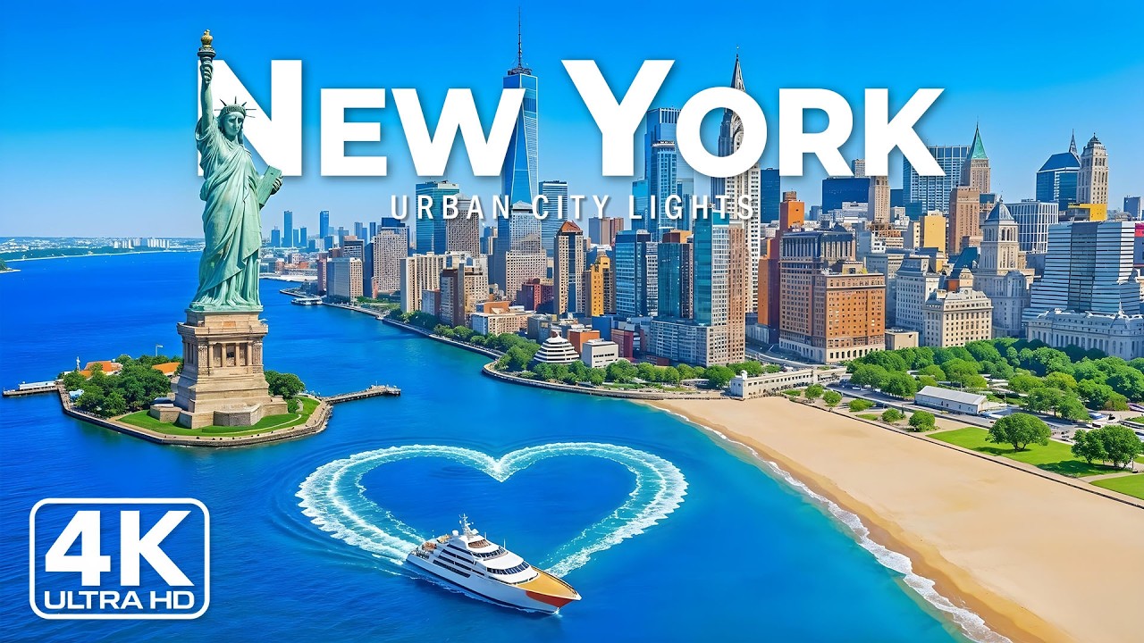 [4K] New York 🇺🇸 Drone Footage | Iconic Skyline, City Energy & Timeless Streets.