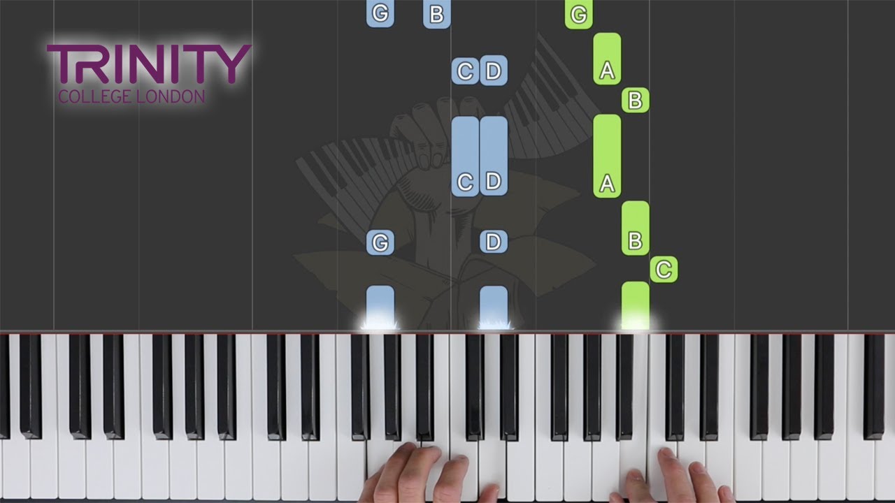 Summer Swing / TRINITY Piano Initial Grade 2021-2023 / Synthesia Piano tutorial